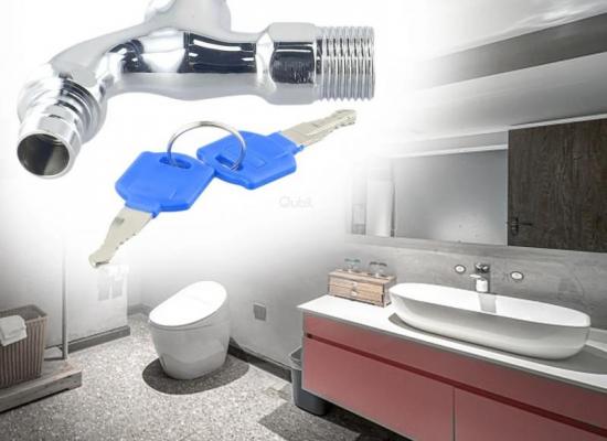 Robinet antivol avec serrure à clé 